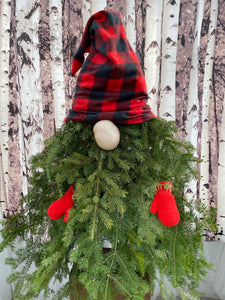 Buffalo Plaid Hat Gnome